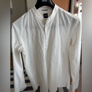 Hugo Boss Ivory Textured Shirt